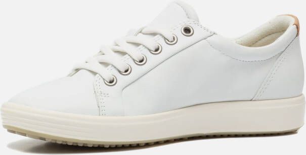 ECCO Soft 7 W Veterschoenen wit Leer