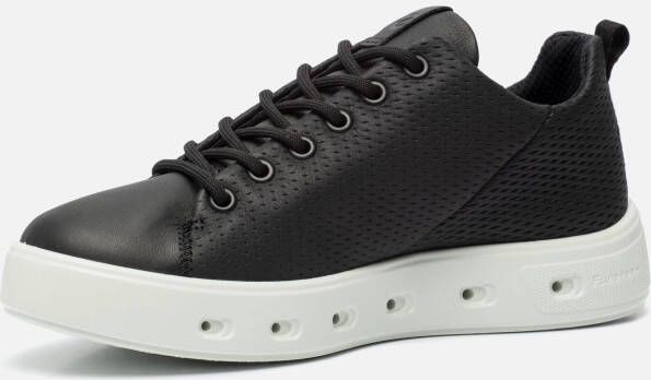 ECCO Street 720 sneakers zwart Leer