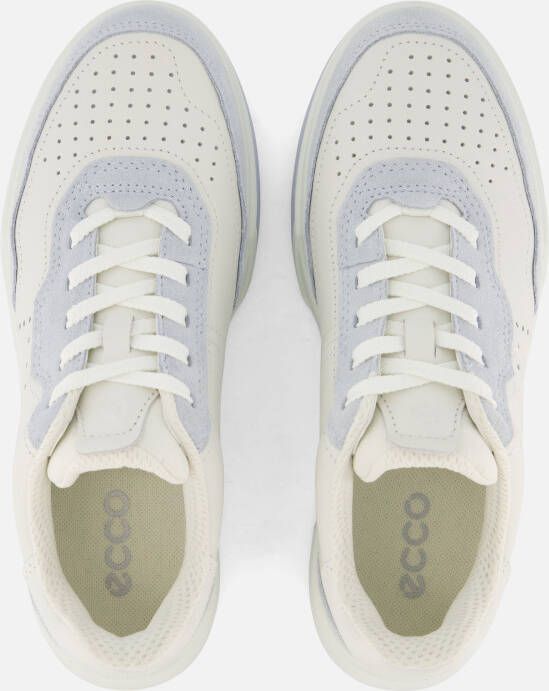 ECCO Street Court Sneakers wit Leer