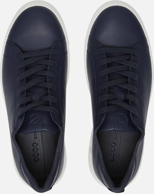 ECCO Street Tray M Sneakers blauw Nubuck
