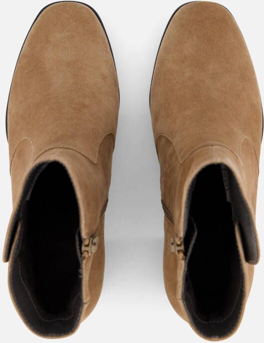 Feyn Enkellaarsjes taupe Suede