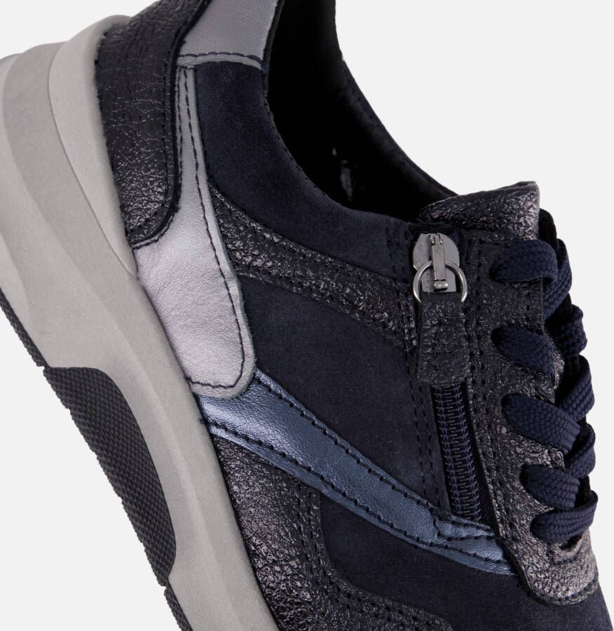 Feyn Jasmin Sneakers blauw Suede