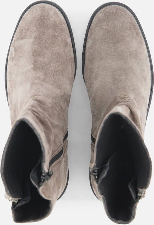 Feyn Joe Enkellaarsjes taupe Suede