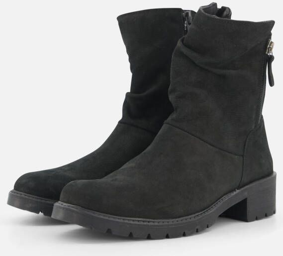 Feyn Joe Enkellaarsjes zwart Leer Schoenen