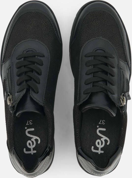 Feyn Luna Sneakers zwart Leer