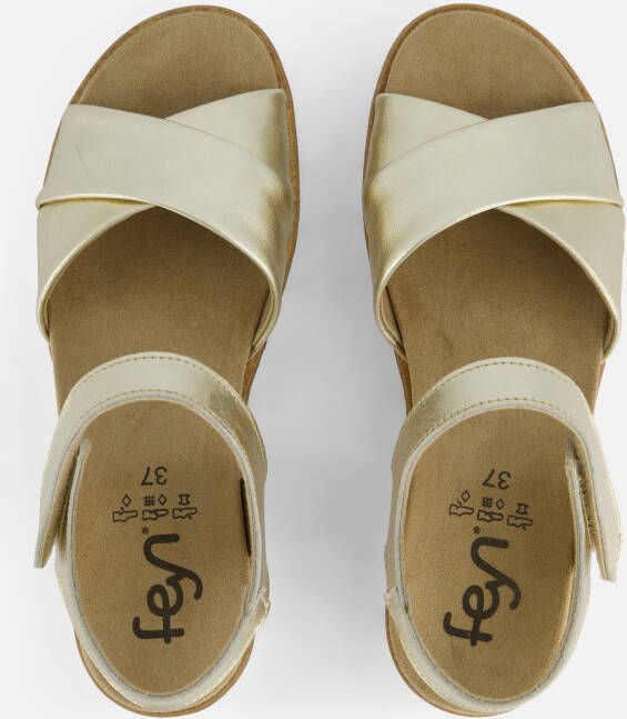 Feyn Mia 01 Sandalen goud Leer