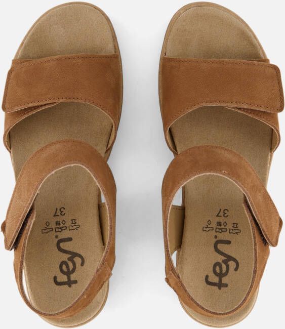 Feyn sandalen cognac