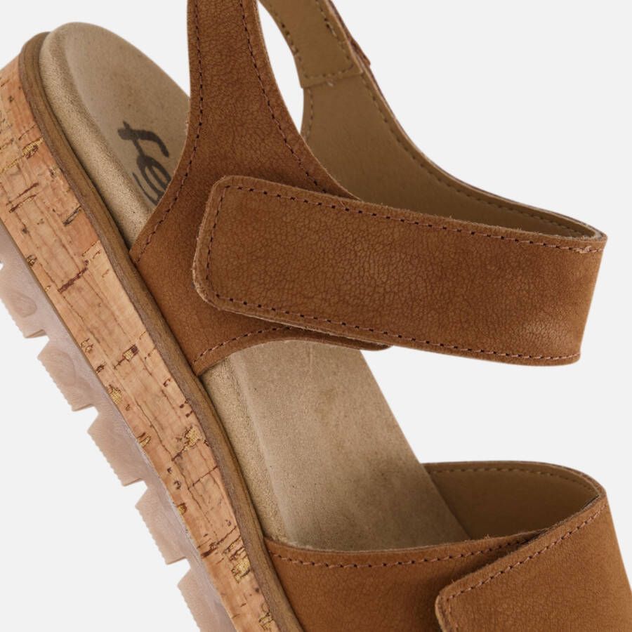 Feyn sandalen cognac
