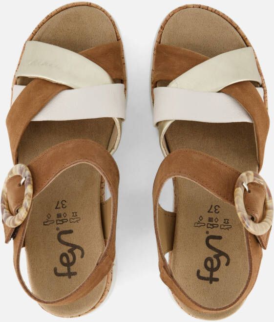 Feyn Sandalen cognac Nubuck
