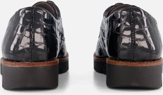 Feyn Veterschoenen zwart Lak