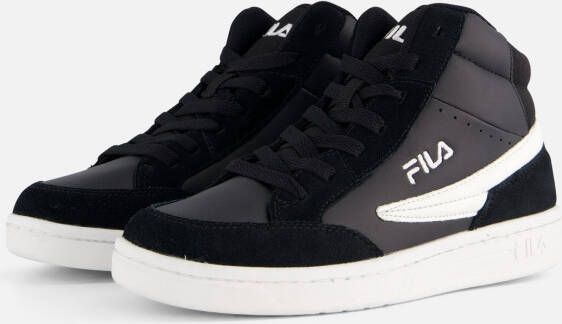 Fila Crew Mid Sneakers zwart Imitatiesuede