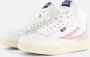 Fila Dames Hoge Sneakers Synthetisch Leer White Dames - Thumbnail 4