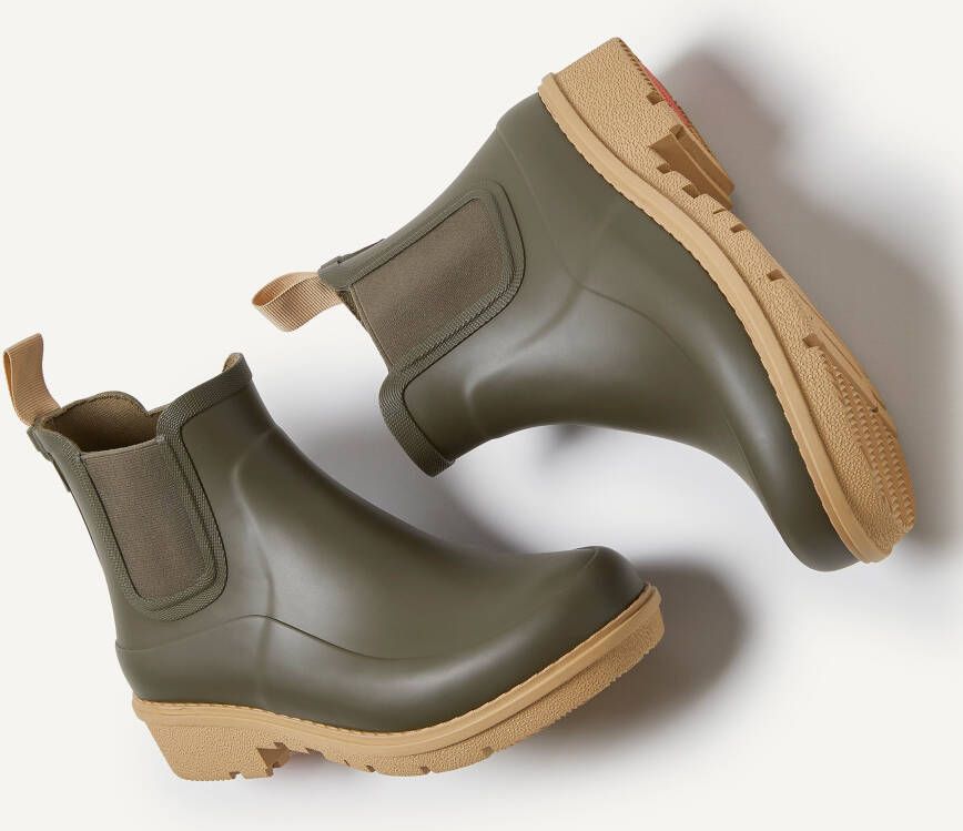 FitFlop Enkellaarsjes groen Rubber