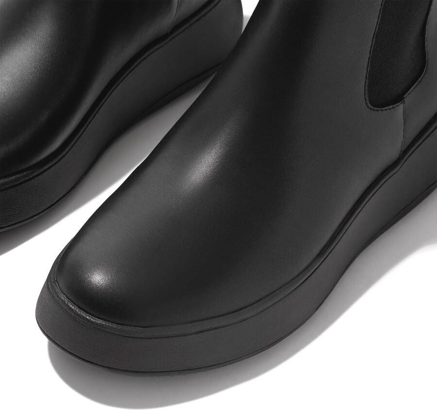 FitFlop Enkellaarsjes zwart Leer