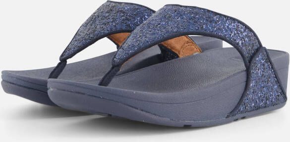FitFlop Lulu Glitter Toe Sandalen blauw