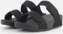 FitFlop Lulu Adjustable Shimmerlux Slides Dames Slippers All Black - Thumbnail 11