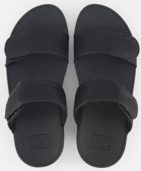 FitFlop Lulu Summerlux Sandalen zwart Textiel
