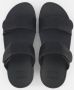 FitFlop Lulu Adjustable Shimmerlux Slides Dames Slippers All Black - Thumbnail 3