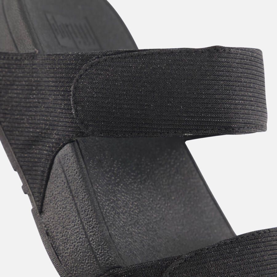 FitFlop Lulu Summerlux Sandalen zwart Textiel