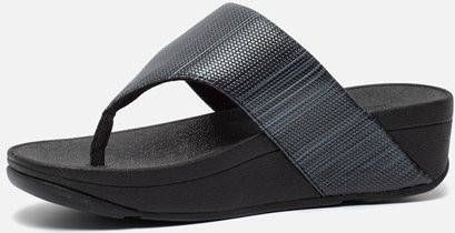 FitFlop Olive Textured Glitz slippers zwart