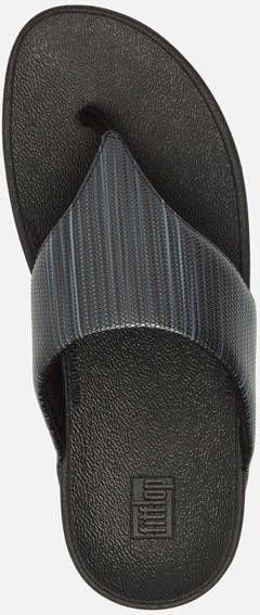 FitFlop Olive Textured Glitz slippers zwart
