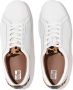 FitFlop Rally Leopard-Back Leather Sneakers WIT - Thumbnail 3