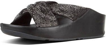 FitFlop Twiss Crystal Slide slippers zwart