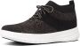FitFlop Uberknit Slip-On High Top Sneaker laag gekleed Dames Zwart;Zwarte J30-501 -Black Bronze Metall - Thumbnail 2