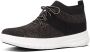 FitFlop Uberknit Slip-On High Top Sneaker laag gekleed Dames Zwart;Zwarte J30-501 -Black Bronze Metall - Thumbnail 14
