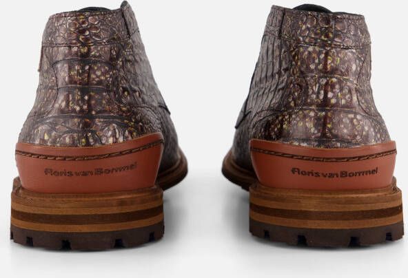 Floris van Bommel 34.01 Crepi Veterschoenen taupe