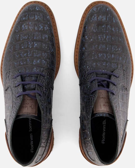 Floris van Bommel 41.01 Crepi Veterschoenen blauw