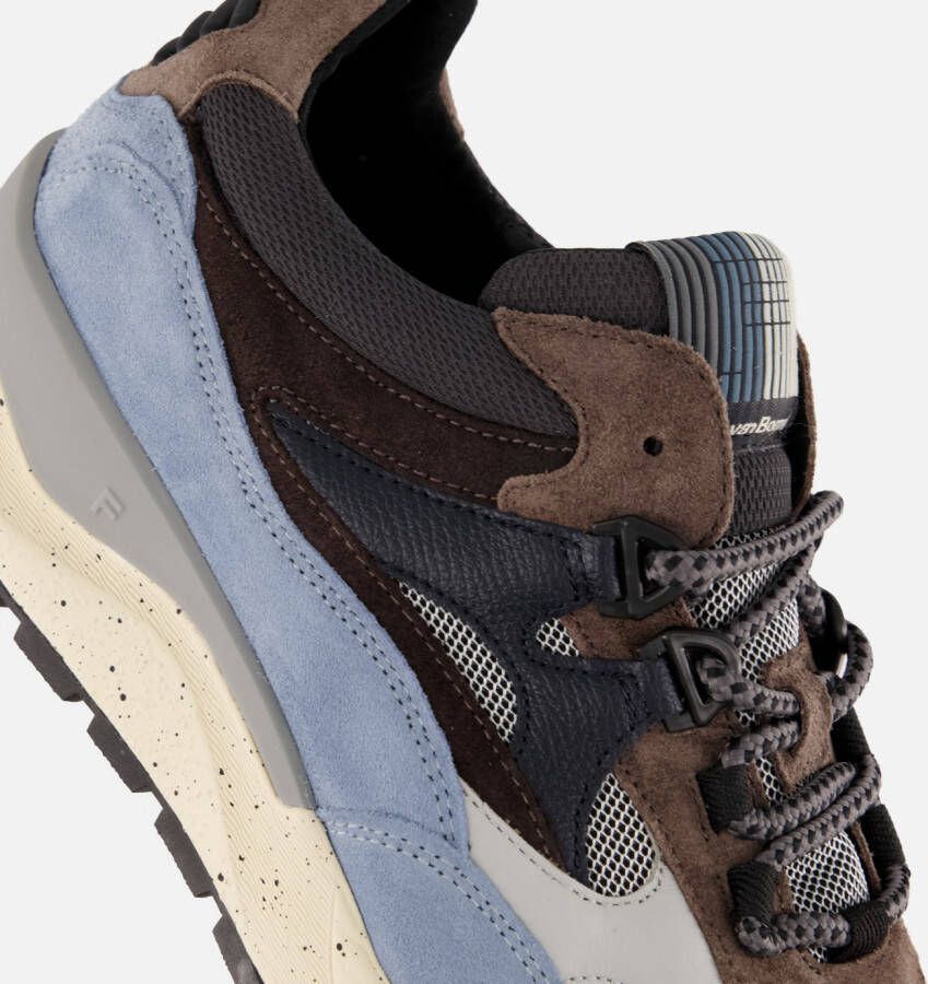 Floris van Bommel de Treener Sneakers blauw Suede