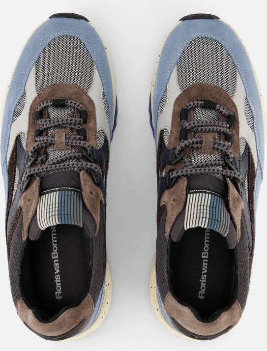 Floris van Bommel de Treener Sneakers blauw Suede