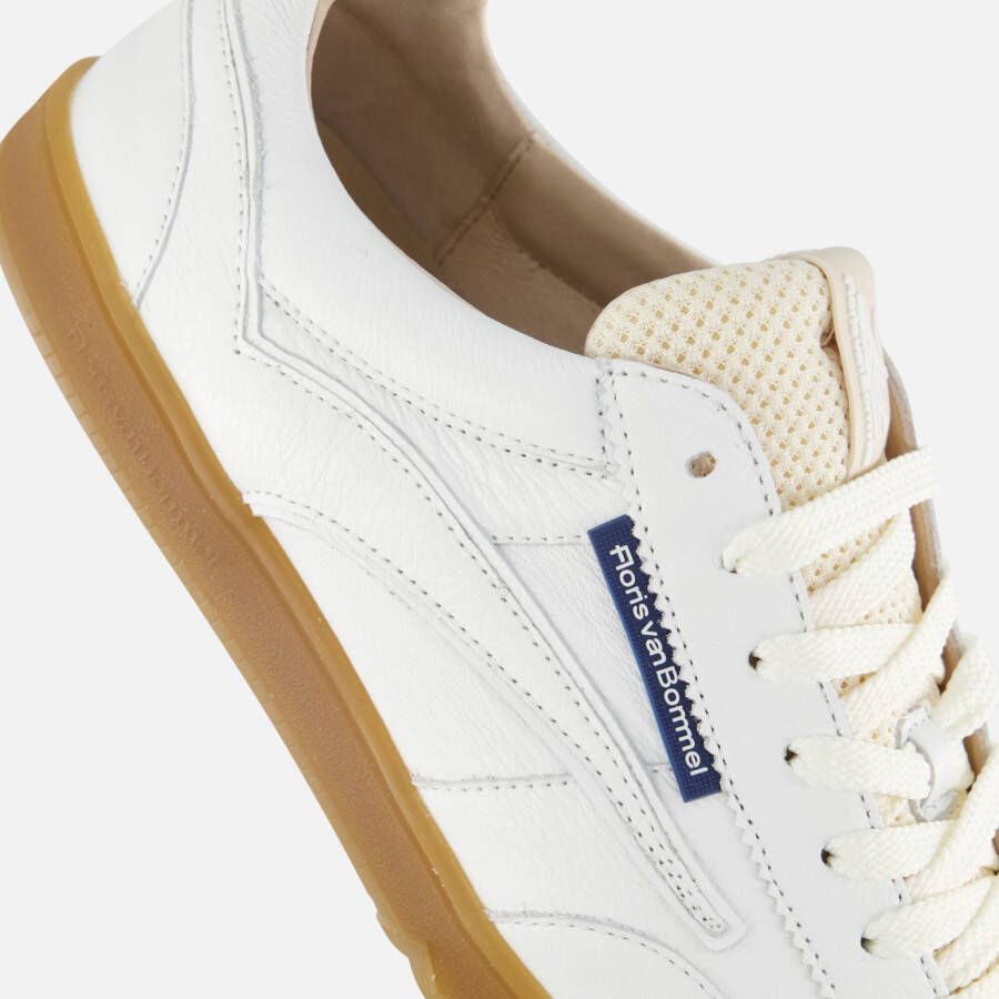 Floris van Bommel De Zaler Sneakers wit Leer