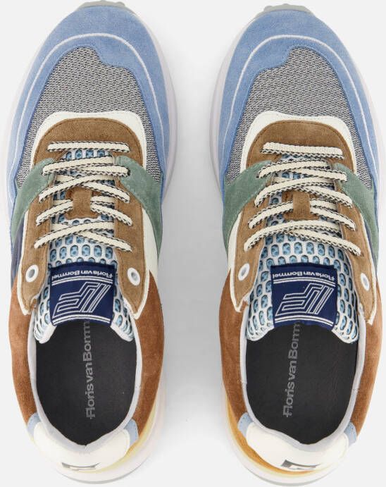 Floris van Bommel Noppi Sneakers blauw Leer