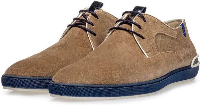 Floris van Bommel Veterschoenen bruin Suede 319424