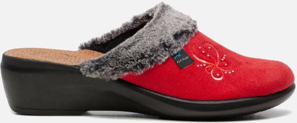 FLY FLOT Pantoffels rood Textiel