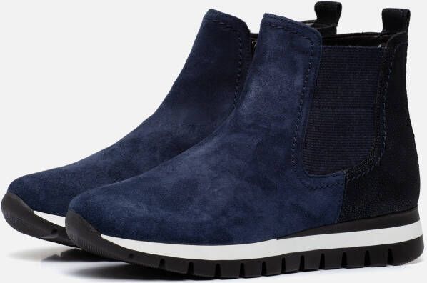 Gabor Chelsea boots blauw Suede