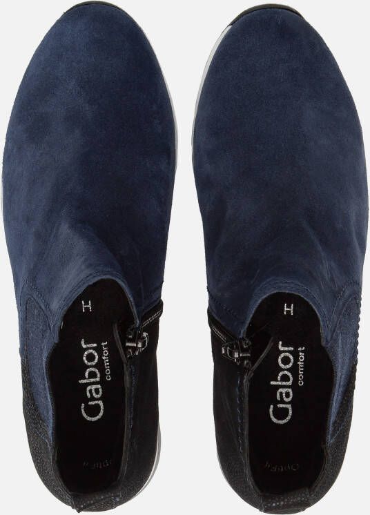 Gabor Chelsea boots blauw Suede