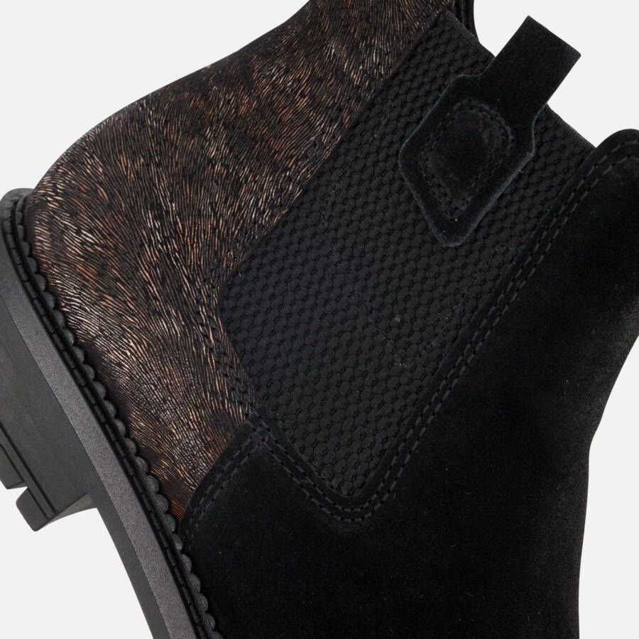 Gabor Chelsea boots zwart Suede