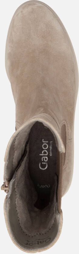 Gabor Comfort hoge Chealsea boots beige Leer