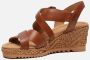 Gabor Comfort sandalen met sleehak cognac 231239 Dames - Thumbnail 3