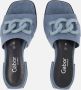 Gabor Denim Slippers blauw Textiel - Thumbnail 2