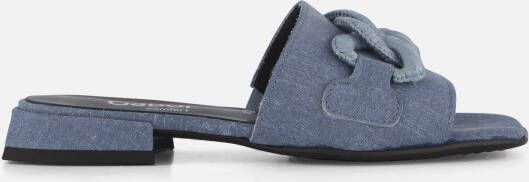 Gabor Denim Slippers blauw Textiel