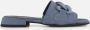 Gabor Denim Slippers blauw Textiel - Thumbnail 5