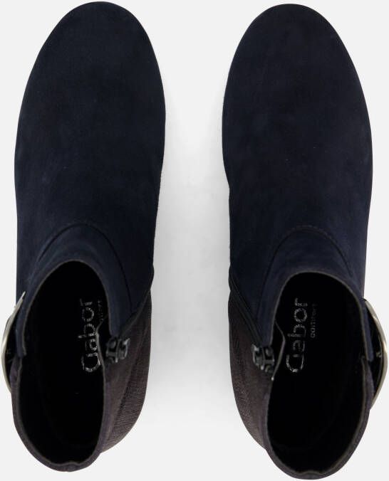 Gabor Enkellaarsjes blauw Suede