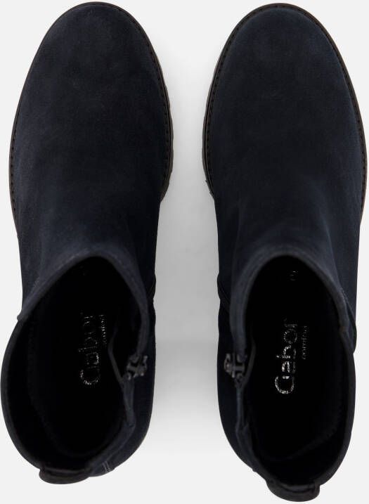 Gabor Enkellaarsjes blauw Suede
