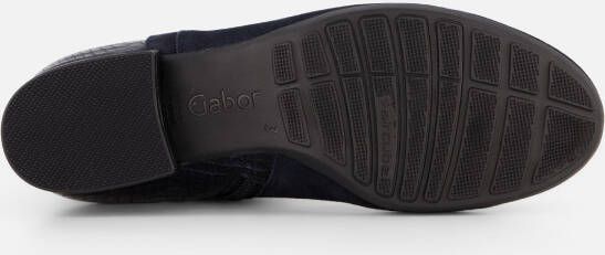 Gabor Enkellaarsjes blauw Suede