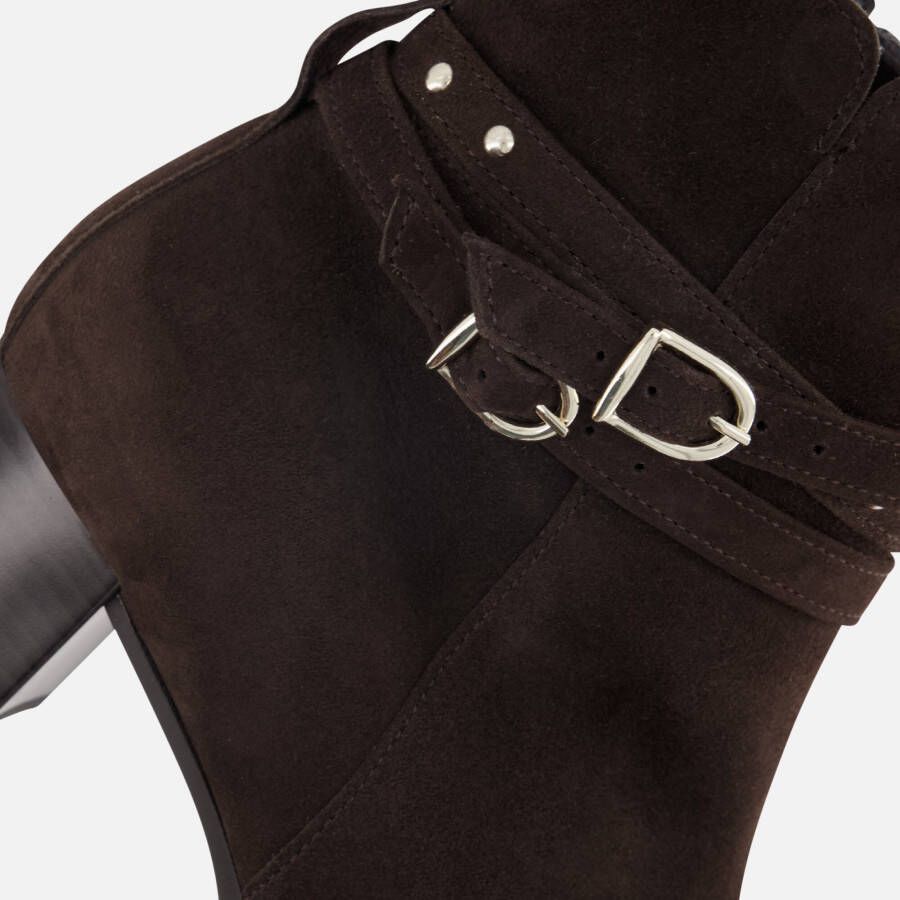 Gabor Enkellaarsjes bruin Suede