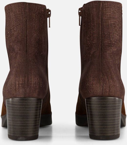 Gabor Enkellaarsjes bruin Suede